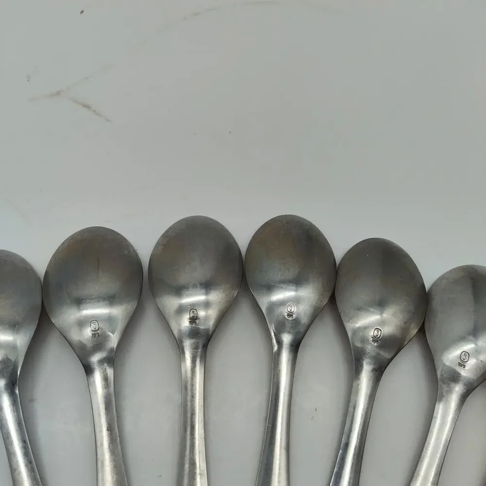 11X Tbsp Gourmet Settings LOFT Stainless Flatware Oval Soup Table Spoons
